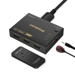 CM303 Ultra HD 3 Way HDMI Switch 3 IN 1 OUT Splitter 4K@60Hz