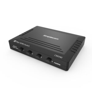 CM340 Mechanical 4 Way Manual Push Button HDMI Switch Box 4 Port 4K UHD HDCP