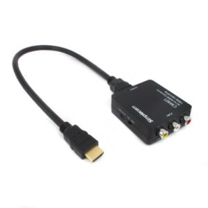 CM401 Composite AV CVBS 3RCA to HDMI Video Converter 1080p Upscaling