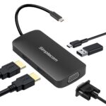 DA451 5-in-1 USB-C Multiport Adapter MST Hub with VGA and Dual HDMI