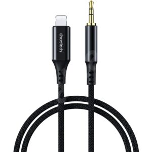 AUX007 8-pin to 3.5mm Male Audio Cable for iPhone1M - Black