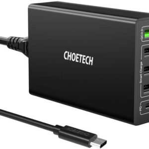 Q34U2Q 5-Port 60W PD Charger with 30W Power Delivery and 18W Quick Charge 3.0