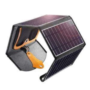 SC005 22W Portable Waterproof Foldable Solar Panel Charger (Dual USB Ports)