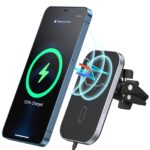 T200F-201 15W MagLeap Magnetic Wireless Car Charger Holder with 1M Cable