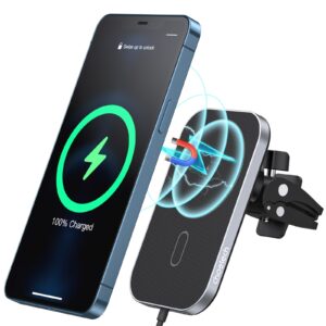 T200F-301 15W MagLeap Magnetic Wireless Car Charger Holder with 1.5M Cable