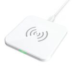 T511-S  Certified 10W/7.5W Fast Wireless Charger Pad (White)