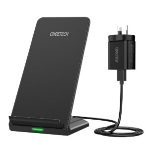 T524S 10W/7.5W Fast Wireless Charging Stand with AC Adapter