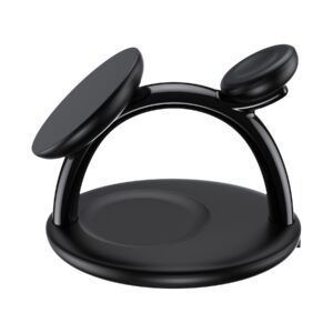 T587-F 3-in-1 Magnetic Wireless Charger Station for iPhone 12/13/14/AirPods Pro/iWatch