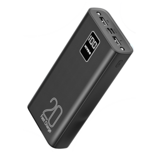 KIVEE PT23 20000mAh Power Bank with Digital Display Black