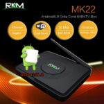 RKM MK22 Qcta Core 64bit 4K Android 6.0 mini PC 2G/16G Dual band wifi  BT4.0