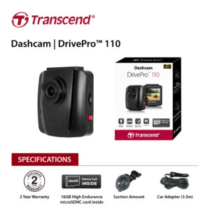 Transcend 16G DrivePro 110  2.4" LCD  with Suction Mount