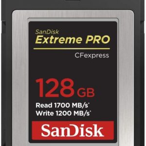 128GB Extreme PRO CFexpress Card Type B - SDCFE-128G-GN4NN READ 1700 MB/S WRITE 1200MB/S