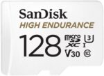 HIGH ENDURANCE MICROSDHC CARD SQQNR 128G UHS-I C10 U3 V30 100MB/S R 40MB/S W SD ADAPTOR SDSQQNR-128G-GN6IA