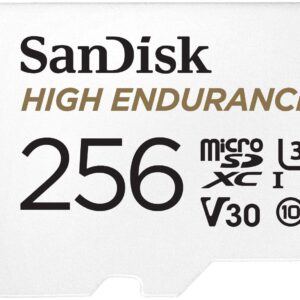 HIGH ENDURANCE MICROSDHC CARD SQQNR 256G UHS-I C10 U3 V30 100MB/S R 40MB/S W SD ADAPTOR SDSQQNR-256G-GN6IA