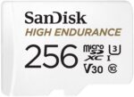 HIGH ENDURANCE MICROSDHC CARD SQQNR 256G UHS-I C10 U3 V30 100MB/S R 40MB/S W SD ADAPTOR SDSQQNR-256G-GN6IA