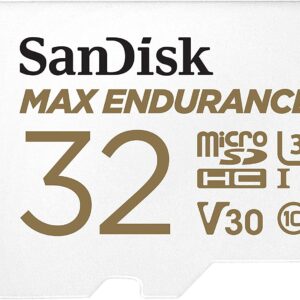 Max Endurance Microsdhc Card SQQVR 32G (15 000 HRS) UHS-I C10 U3 V30 100MB/S R 40MB/S W SD Adaptor SDSQQVR-032G-GN6IA