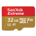 SDSQXAF-032G-GN6MN 32GB MICRO SDHC EXTREME A1 V30  UHS-I/ U3  100MB/s  NO  SD ADAPTER