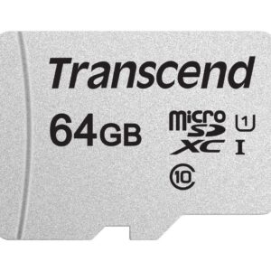 TRANSCEND TS64GUSD300S 64GB UHS-I U1 microSD w/o Adapter  (microSDHC I  C10  U1)