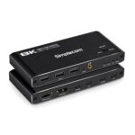 KM470 2-Port USB-C KVM Switch 8K Docking Station HDMI 2.1 DP for Laptop Tablet