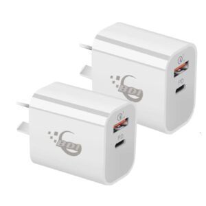 BDI 18W PD Quick Charger AU plug with USB and Type C Port  SDC-18WACB -2pack