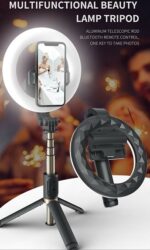 Q07 Bluetooth Ring Light Selfie Stick  + Tripod stand