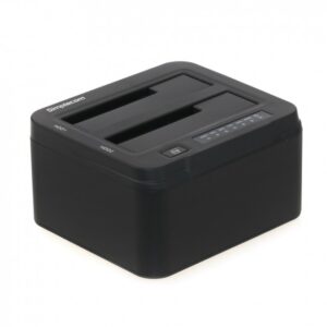 SD322 Dual Bay USB 3.0 Aluminium Docking Station for 2.5" and 3.5" SATA HDD Black