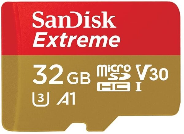 SDSQXAF-032G-GN6MN 32GB MICRO SDHC EXTREME A1 V30  UHS-I/ U3  100MB/s  NO  SD ADAPTER