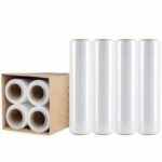 Premium Pallet Stretch Wrap 500mm x 300m x 25um Clear (4 Packs)