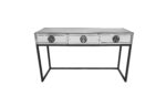 Athens Mirrored Console Table -Black