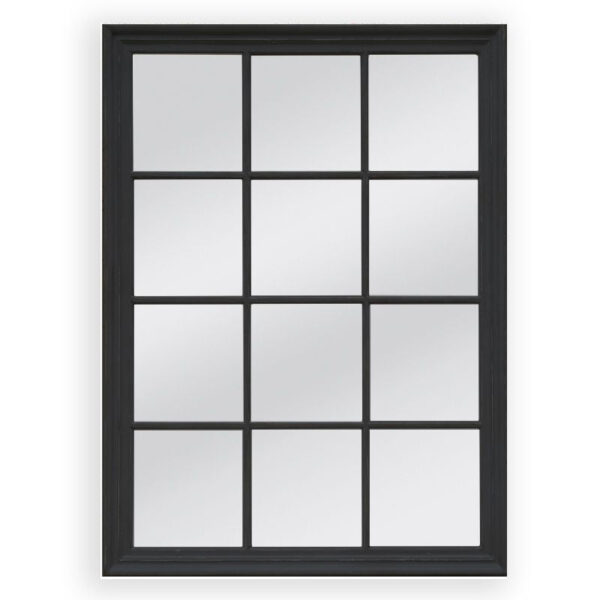 Window  Mirror - Black Rectangle 95cm x 130cm