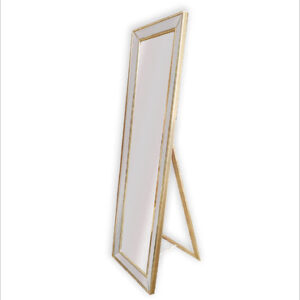 Gold Beaded Framed Mirror - Free Standing 50cm x 170cm