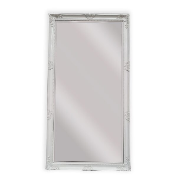 French Provincial Ornate Mirror - WHITE - X Large 100cm x 190cm