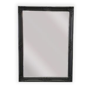 French Provincial Ornate Mirror - Black - Small  80cm x 110cm