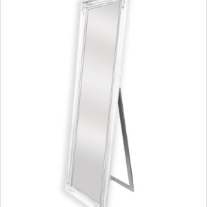 French Provincial Ornate Mirror - White - Free Standing 50cm x 170cm