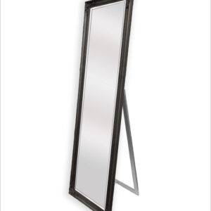 French Provincial Ornate Mirror - Black - Free Standing 50cm x 170cm