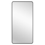 Black Metal Rectangle Mirror - X-Large 100cm x 200cm