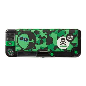 Hugga Camo Filled Compartment Pencil Case (Green)