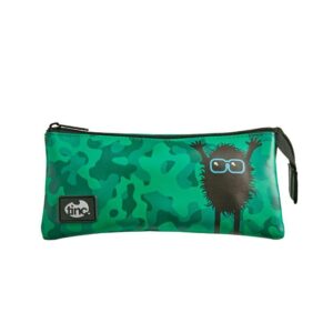 Hugga Tri Compartment Pencil Case (Green)