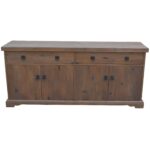 Florence  Buffet Table 180cm 2 Door 4 Drawer Solid Mango Timber Wood