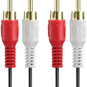 1.5M 2-RCA Male To Male Dual 2RCA Cable  2 RCA Stereo Audio Cord Connector