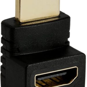 Right Angle 270 Degree HDMI Male to Female Plug Play Connector Adapter joiner