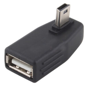 90 degree Right Angle USB 5pin Male To USB 2.O Female Adapter Connector