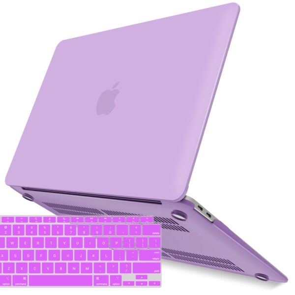 MacBook Air 13 Inch Case 2020 2019 2018  A1932  A2179  A2337 Shell Case Keyboard Cover Purple