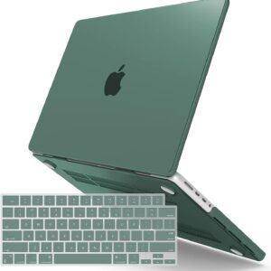 Suitable for  MacBook Pro 16 inch Case 2023 2022 2021 M2 A2780 A2485 M1 Pro/Max Hard Shell Case Keyboard Cover Midnight Green