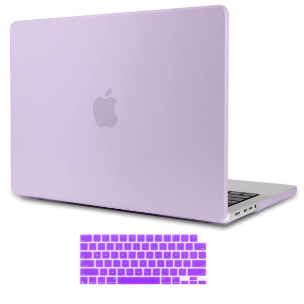 Suitable for  MacBook Pro 16 inch Case 2023 2022 2021 M2 A2780 A2485 M1 Pro/Max Hard Shell Case Keyboard Cover Purple