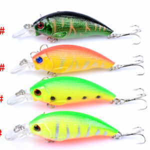 4x 7.5cm Popper Crank Bait Fishing Lure Lures Surface Tackle Saltwater