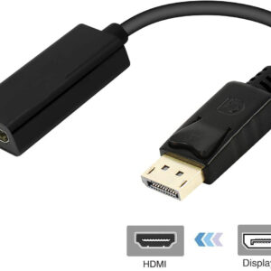 DisplayPort Male to HDMI Female Gold-Plated DP Display Port to HDMI Adapter