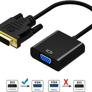 DVI to VGA Adapter ABLEWE 1080p Active DVI-D to VGA Adapter Converter 24+1 Male to Female Adapter