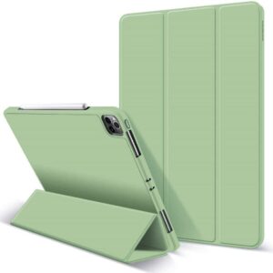 iPad Pro 11 Inch 2020 Soft Tpu Smart Premium Case Auto Sleep Wake Stand Cover Pencil holder Green