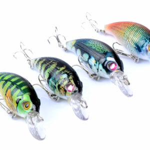 4x 7.5cm Popper Crank Bait Fishing Lure Lures Surface Tackle Saltwater